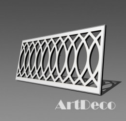 Резная 3D Прямоугольная решетка R3